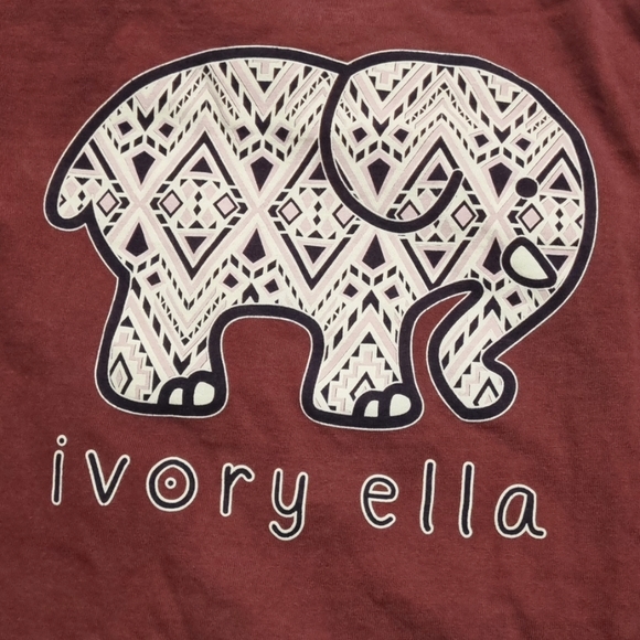 Maroon Ivory Ella Long Sleeve Shirt - Picture 4 of 4